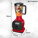 30281 MIXER GRINDER FMG CANDY 800 3J MYSTIC RED