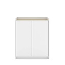 40401 TOMS SHOE CABINET 2DR.80CM. WT/LO15 