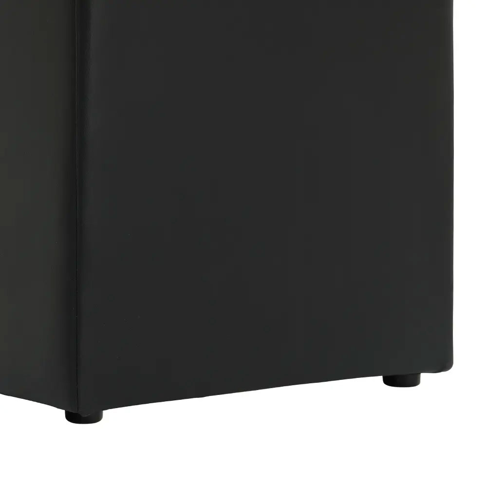 61204 REMO STOOL PVC BK                       