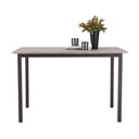42504 H-GUNNER/P DINING SET (1T+4C) NT/BK 120X80X75CM