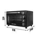 30278 ELECTRIC OVEN FREE STANDING FOTG BK 34 L