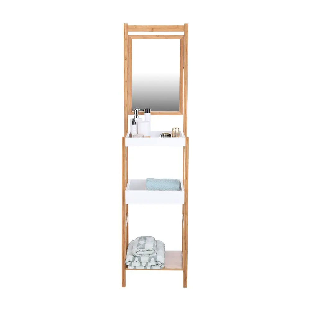61112 ELVITA 3 TIERS STORAGE RACK W/MIRROR NA 