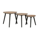 66509 SORA NESTING TABLE 3 PCS. 50CM NT/BK