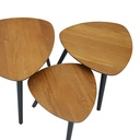66509 SORA NESTING TABLE 3 PCS. 50CM NT/BK