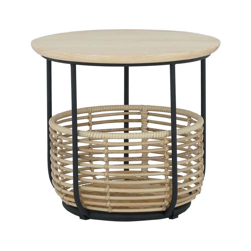 61115 ONITSUKA SIDE TABLE+STORAGE H40 NT/BK   