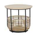 61115 ONITSUKA SIDE TABLE+STORAGE H40 NT/BK   