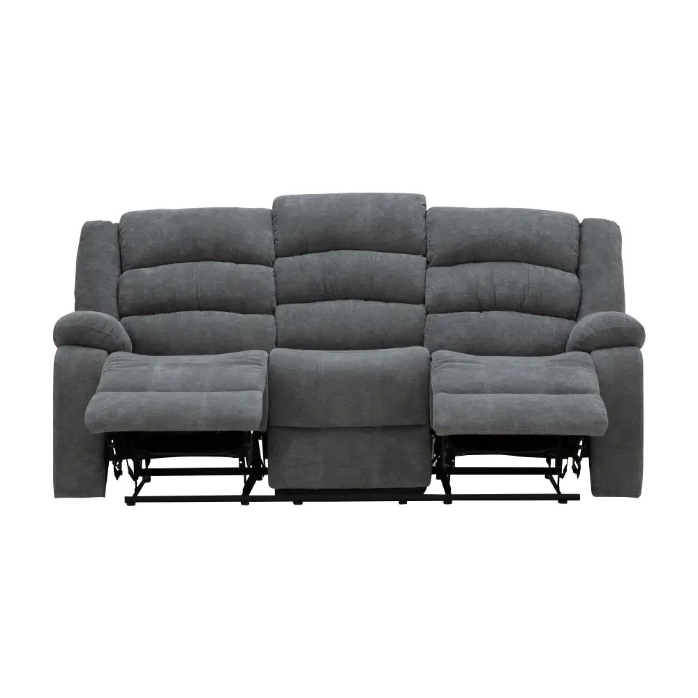 42541 JAYDEN FABRIC MANUAL RECLINER 3/S GY, 203X