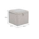 66515 BERIN FABRIC STOOL TM1605-COL1 BE