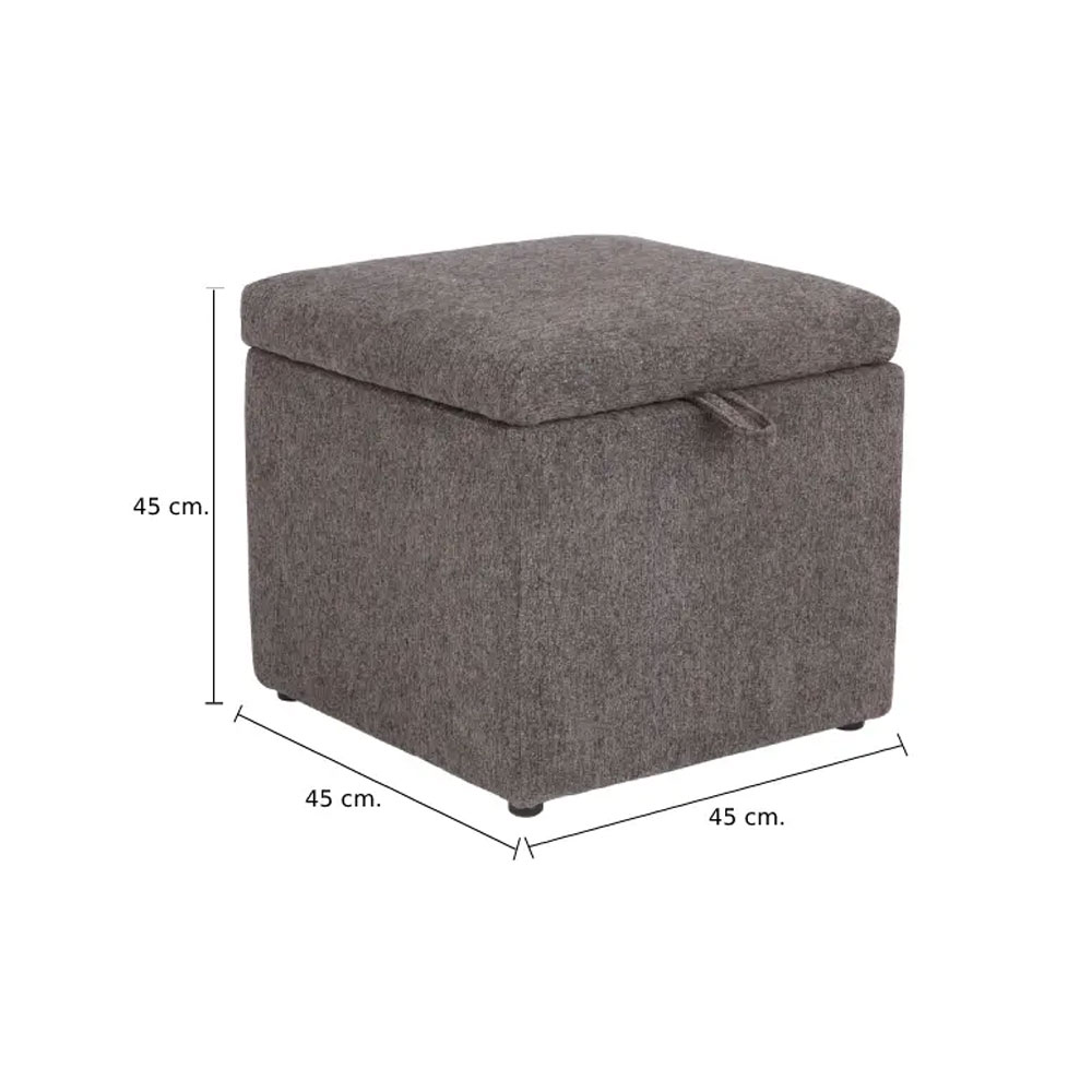 66516 BERIN FABRIC STOOL TM1605-2403 DGY      