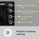 30278 ELECTRIC OVEN FREE STANDING FOTG BK 34 L