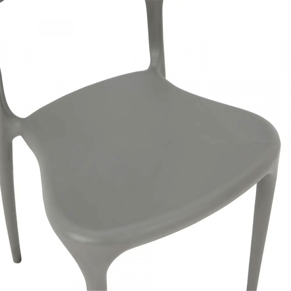 42524 TESSIE PLASTIC DINING CHAIR DGY, 65X48X93CM