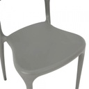 42524 TESSIE PLASTIC DINING CHAIR DGY, 65X48X93CM