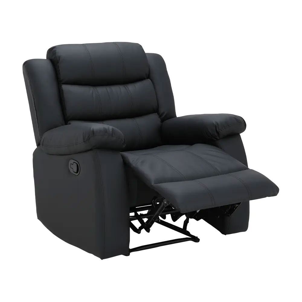 66518 LEMMA PVC MANUAL RECLINER 1/S BK