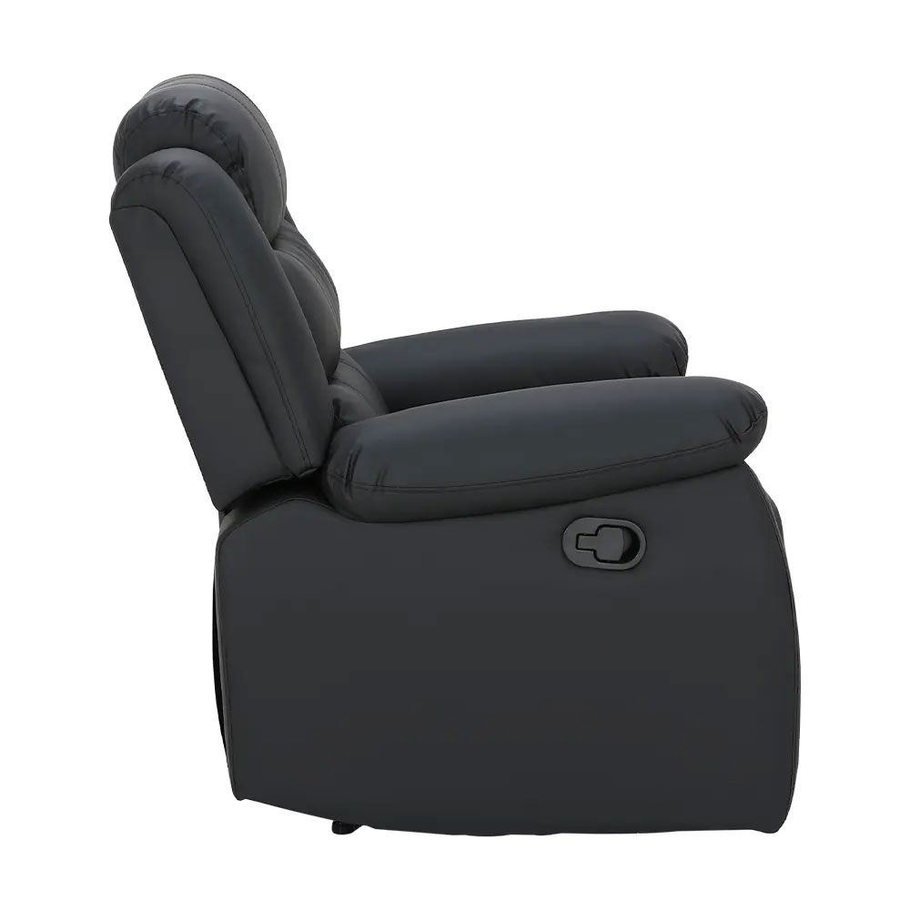 66518 LEMMA PVC MANUAL RECLINER 1/S BK