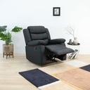 66518 LEMMA PVC MANUAL RECLINER 1/S BK