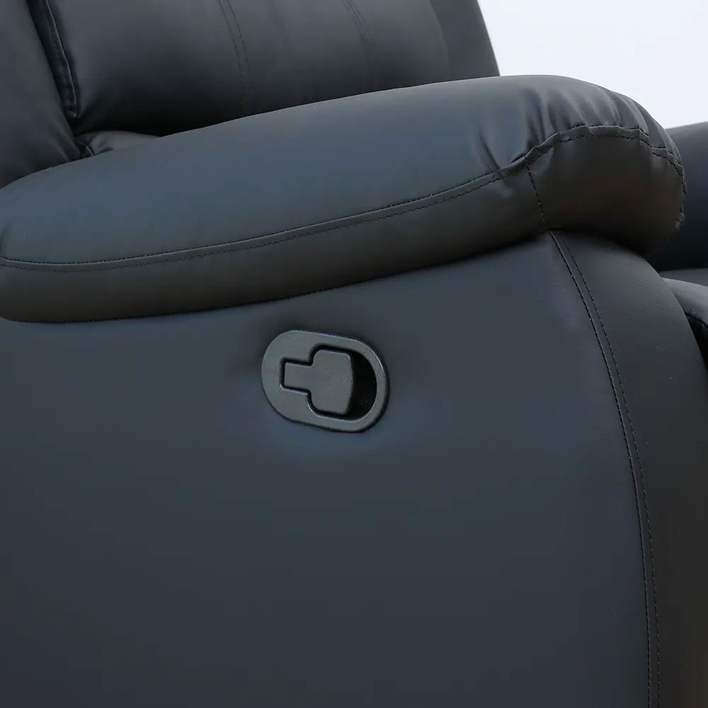 66518 LEMMA PVC MANUAL RECLINER 1/S BK