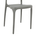 42524 TESSIE PLASTIC DINING CHAIR DGY, 65X48X93CM