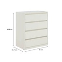 66521 MOLLY/P CHEST 4 DRAWERS WT 