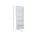 41217 H-MORE BOOK SHELF/5 WT-M