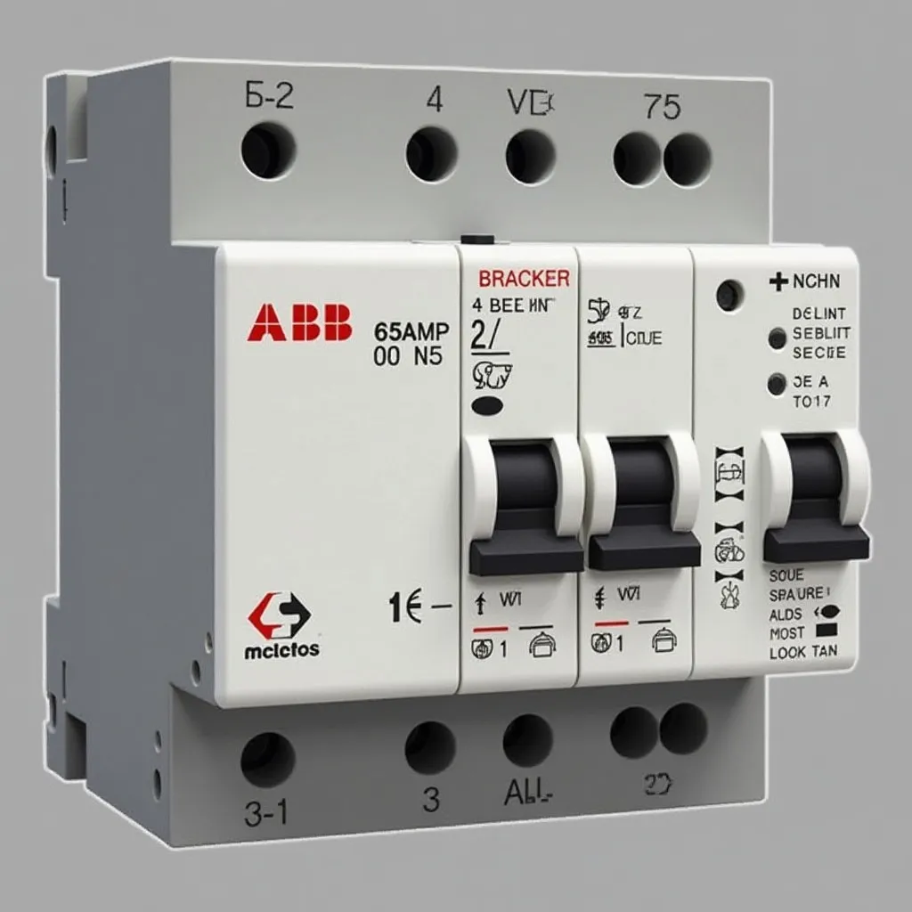 04547 BRACKER MCB ABB 1P 63AMP