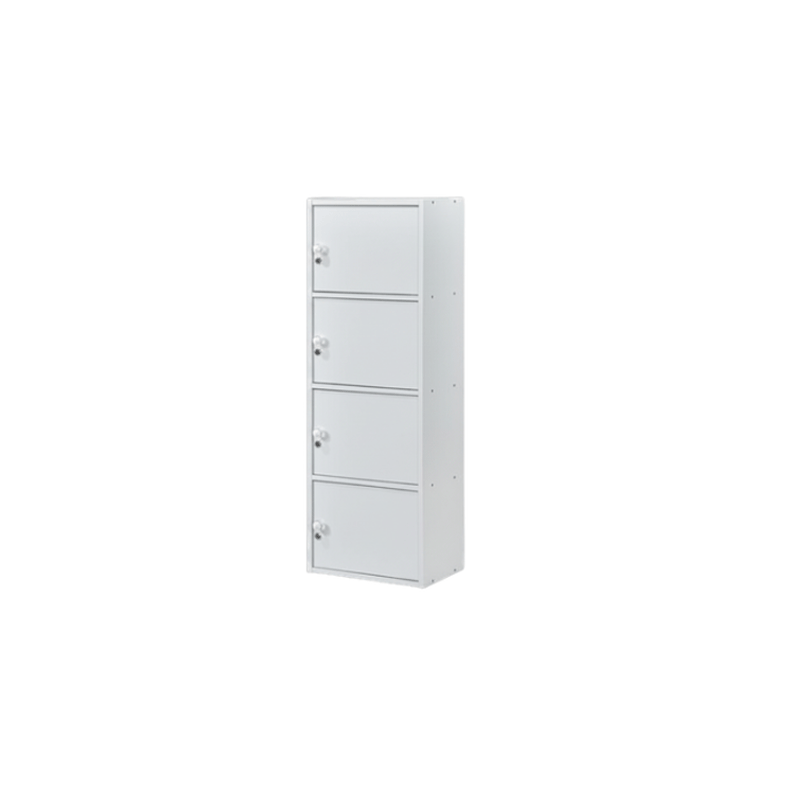 17378 COLOUR BOX 4 DOOR SUPER WHITE W/LOCK VTF 4D GF/S (LO)