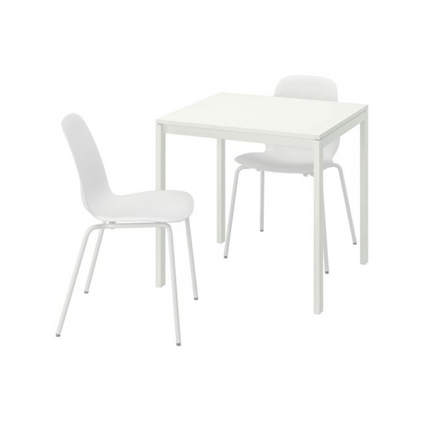 17407 MELLTORP 75X75+2 CHAIR SEAT SHELL LIDAS WHITE 40530314+30512693