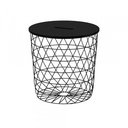 17411 STORAGE TABLE 44CM BLACK KVISTBRO 90480401