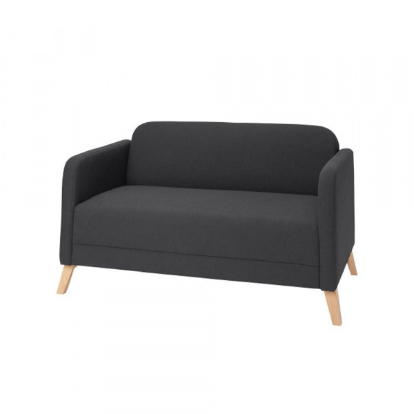 17427 2 SEAT SOFA LINANAS VISSEL DARK GREY