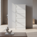 17739 STORAGE CABINET 5 DOOR (W/LOCK) - SUPER WHITE 1.92X0.6X0.41M - GV 5616(LO)