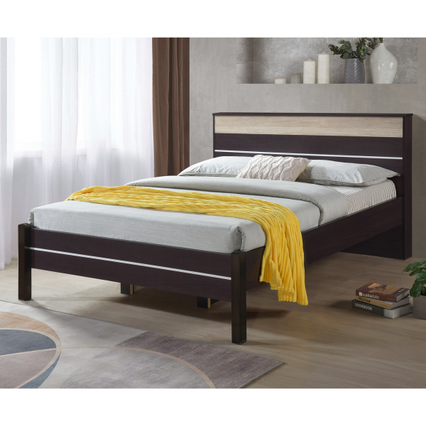 [19049] 19049 BED 5' FT GV MA105BD 150X190CM WENGE 1/SAN REMO 1/3