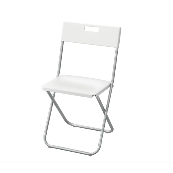19149 WHITE FOLDING CHAIR 60217799