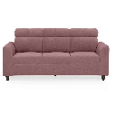 19466 DUROFLEX SOFA ZIVO PLUS 3SEATER DUSKY PINK