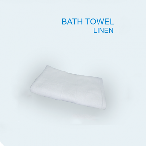 21143 BATH TOWEL 27" x 54" 600g PLAIN WHITE CANASIN