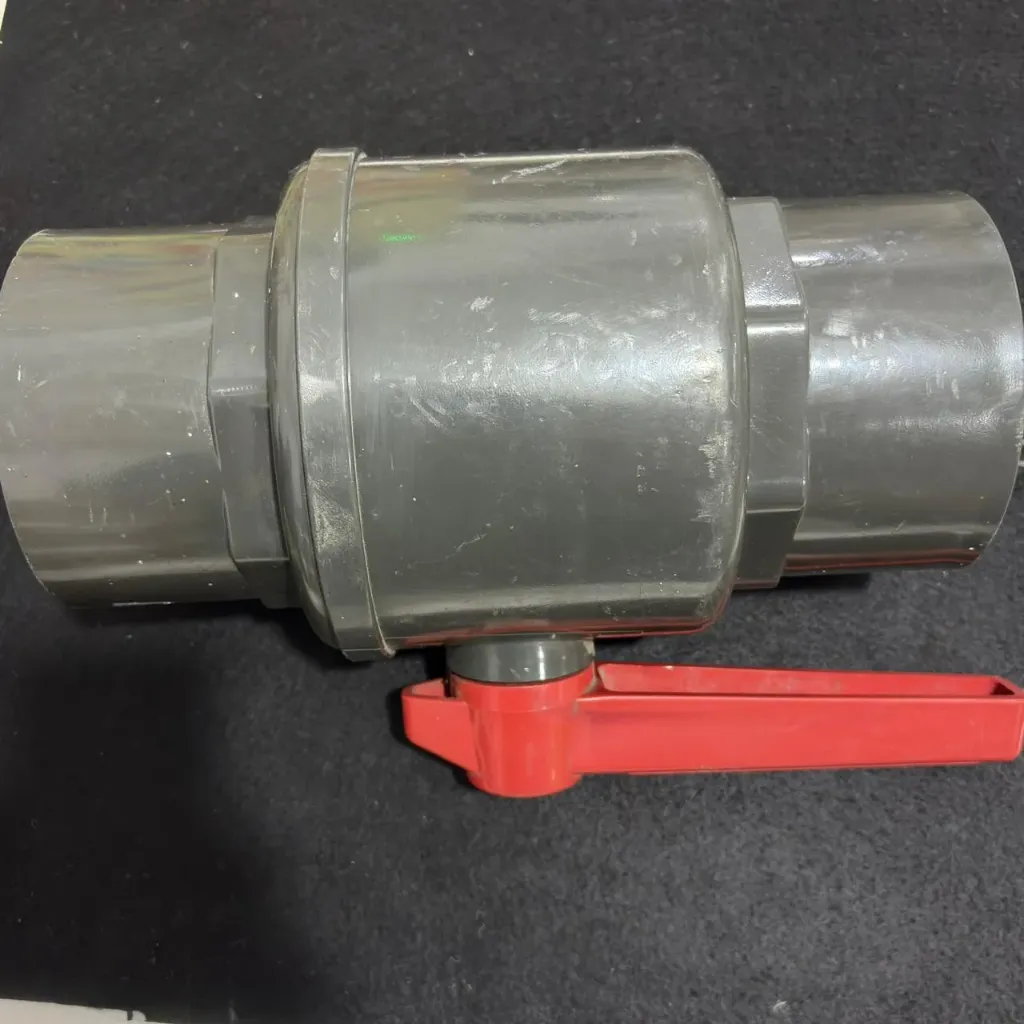 23880 PVC BALL VALVE SOCKET TYPE 4" GREY
