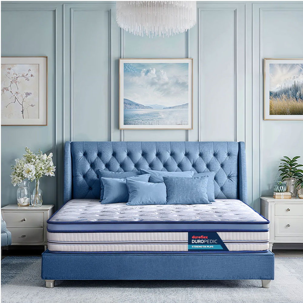 24431 DUROFLEX MATTRESS STRENGTH PLUS ORTHOPEDIC WITH MEMORY FOAM 75"X36"X6"+2"