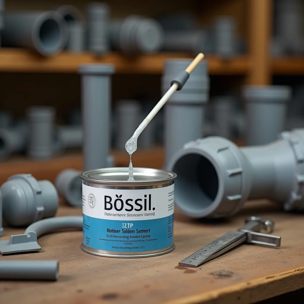 [28992] 28992 BOSSIL HEAVY DUTY SOLVENT CEMENT 473ML BS-512TP 24PCS CTN CLR TRANSPARANT
