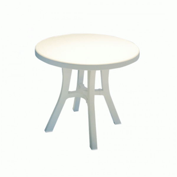 30382 PLASTIC POOL TABLE ROUND ART967 80cm WHITE SCAB
