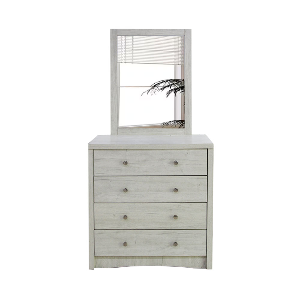 30605 DRESSER WITH MIRROR GV WN4DDS 1/2 SNOW OAK