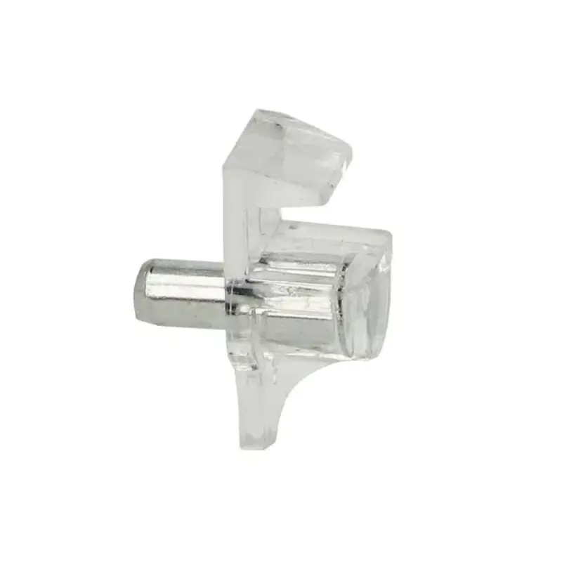 30976 HEAVY GLASS SUPPORT SHELF PIN WHITE