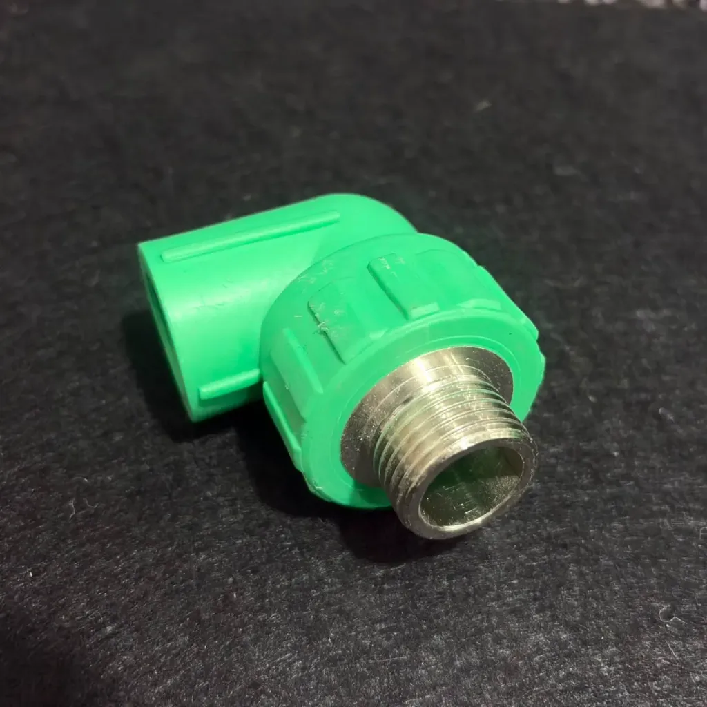 33326 PP-R HOT WATER MALE ELBOW H/P GS-4810 20MM 1/2" GREEN (ASB)
