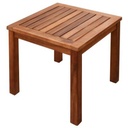 36496 SQUARE TABLE TEAK WOOD 90CMX90CMX75CM