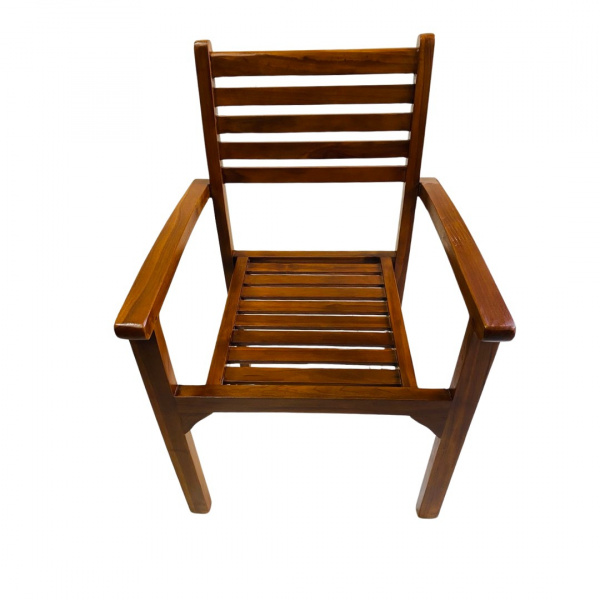 36497 STACKING CHAIR WITH ARM TEAK WOODEN "RECHARD"
