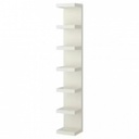 39356 WALL SHELF UNIT WHITE LACK 30X190CM