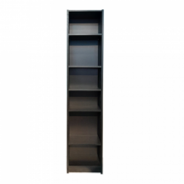 [39361] 39361 BOOK CASE BLACK BROWN BILLY 40X28X202CM