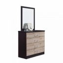 39665 CHEST OF 4 DRAWERS WITH MORROR GV MA109DS 1/2 WENGE1 / SAN REMO