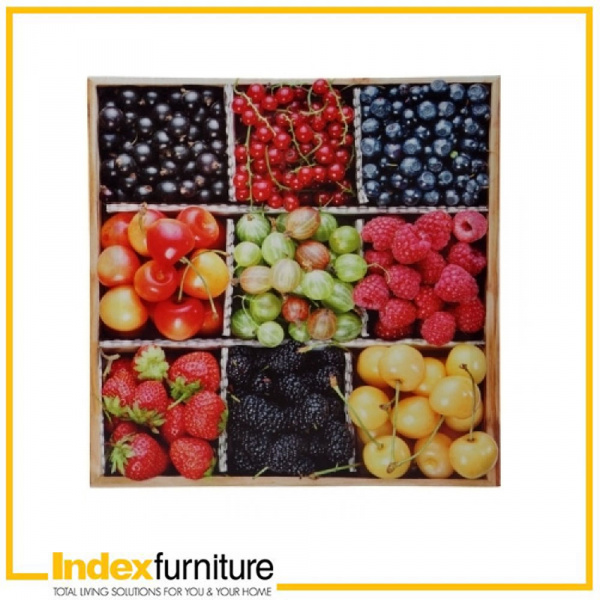 41982 NINE FRUITS PRINTED CANVAS MTC