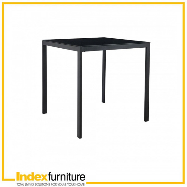 42346 HENRY DINING TABLE 75CM BK 75X75X73.6CM