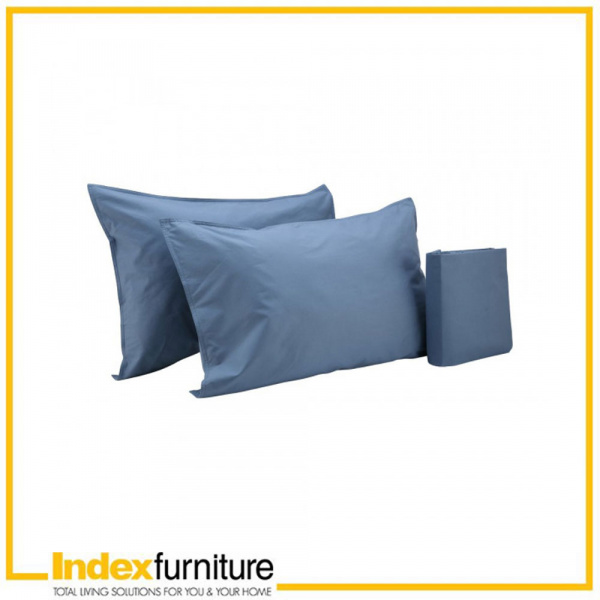 42352 VALERIE QUEEN FITTED SHEET 3PCS/SET BL 152X198X30 CM