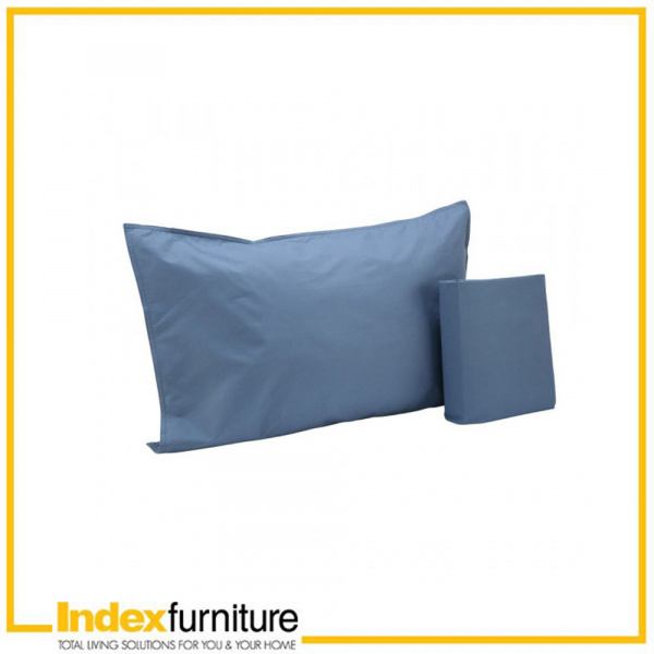 42353 VALERIE TWIN FITTED SHEET 2PCS/SET BL 107X198X30 CM