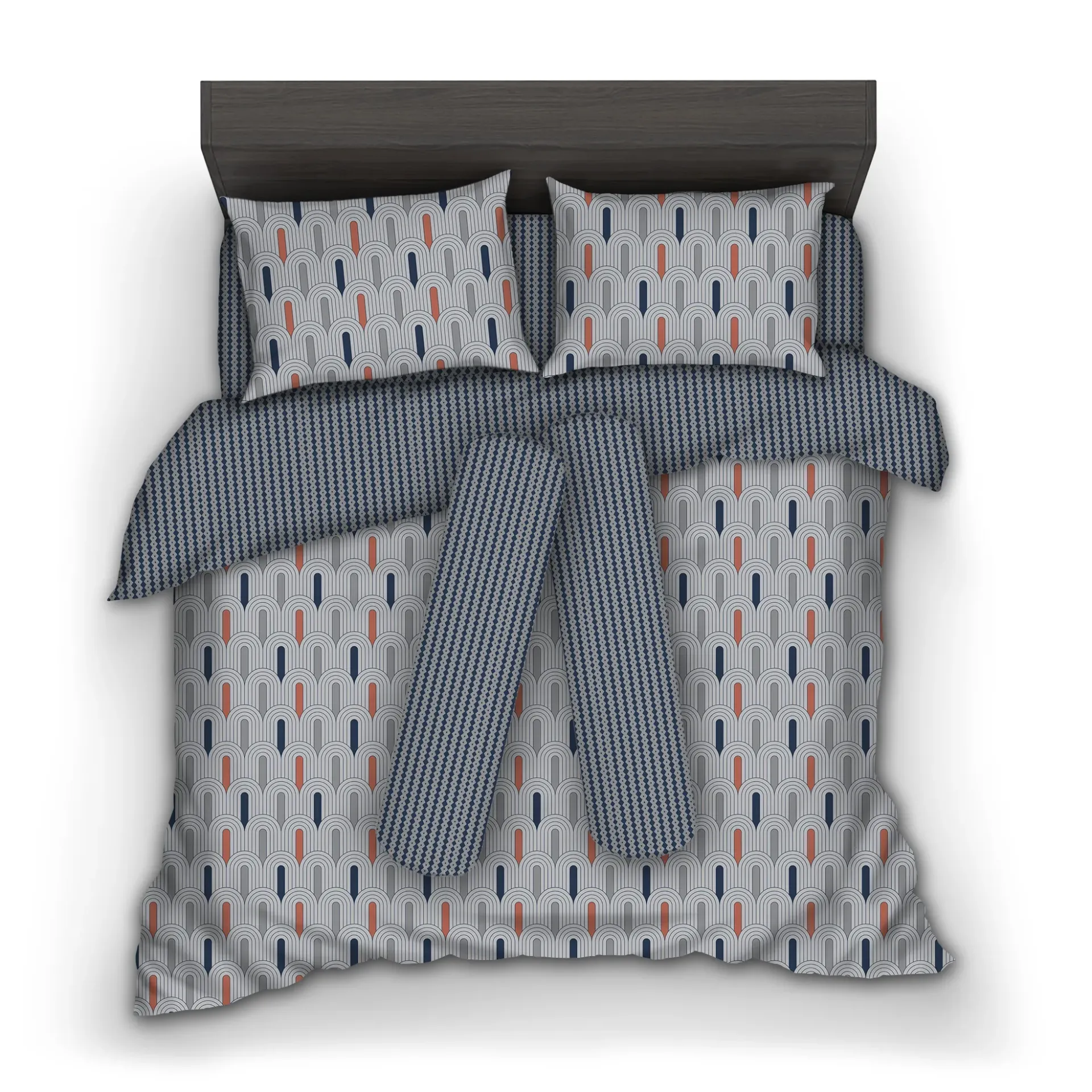 [42425] 42425 BLASKO QUEEN BEDDING SET 5PCS/SET 152X198X30 CM MTC